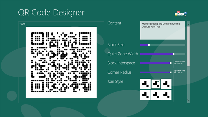 Module Spacing and Corner Rounding (Radius), Join Style